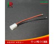 3.96-2P端子 黑紅20#硅膠充電線 電源插頭線